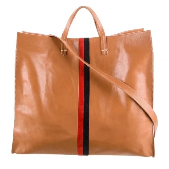 Clare V Simple Tote with Stripes - Picture 2 of 7